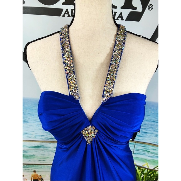 NWT LORD & TAYLOR Plunging Back Gown - Picture 15 of 16